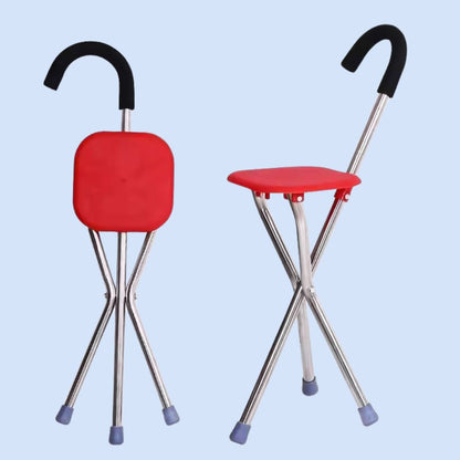 CrutchSeat Folding Stool for Crutch Users – Ergonomic, Lightweight & Portable Seating Support