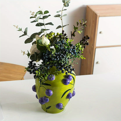 Tropical Handmade Vase – Vibrant Decorative Accent for Home & Office