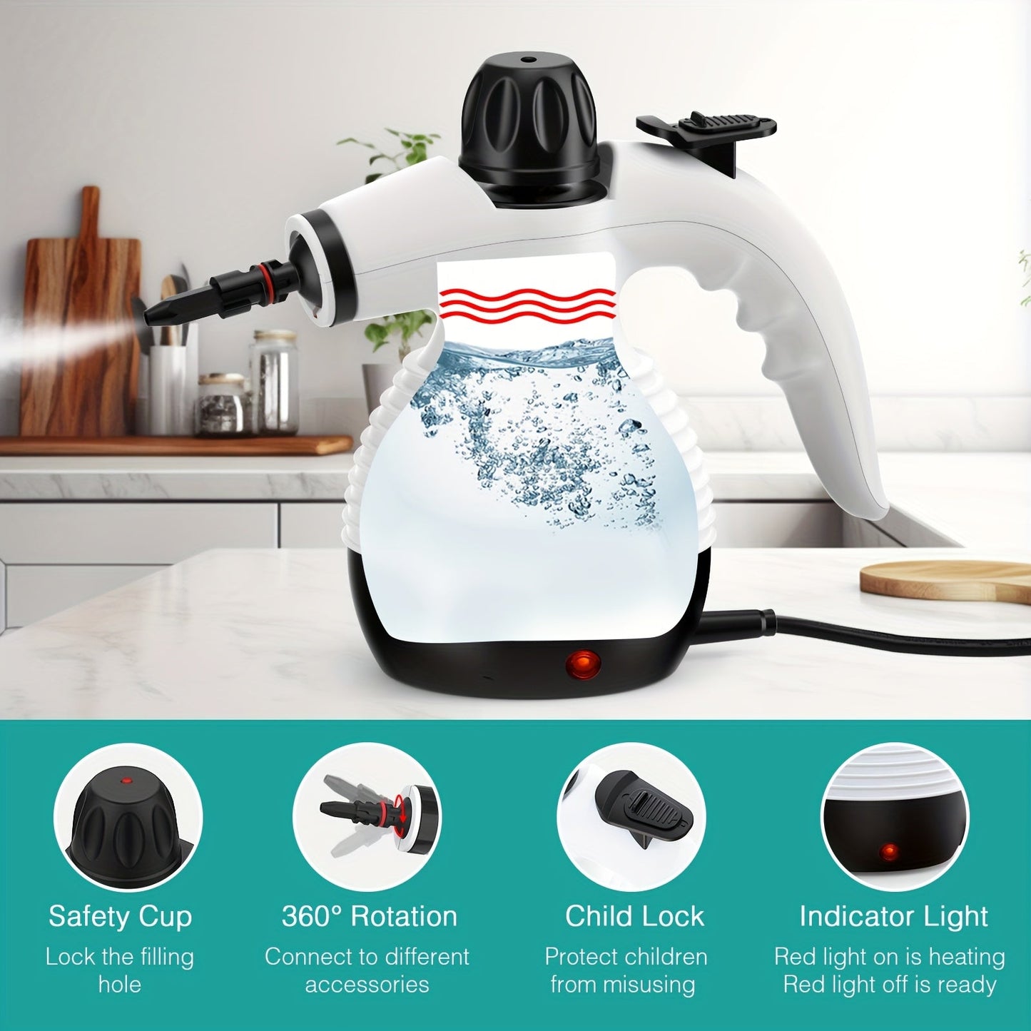 Cleanova 1200W Handheld Steam Cleaner