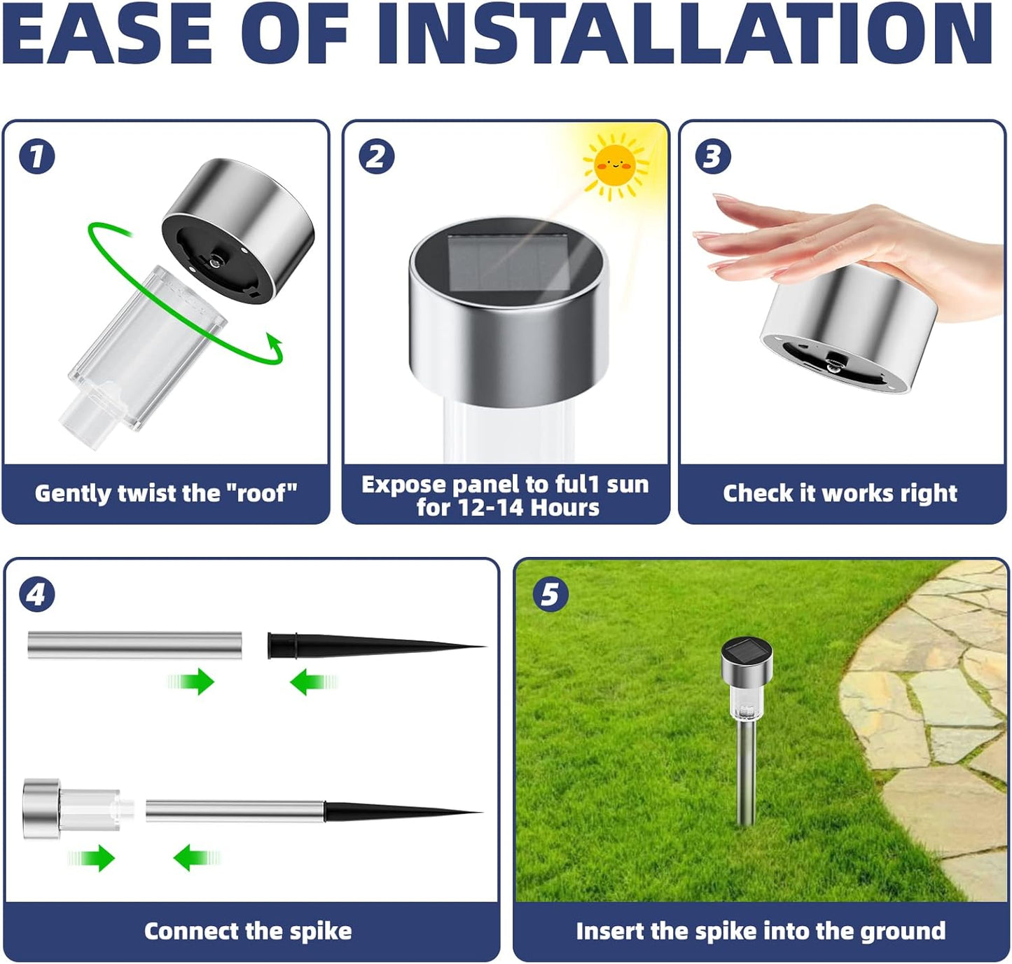 SolarGlow Outdoor Garden Lights – Waterproof Solar-Powered Pathway Lighting for Yard, Patio & Landscaping