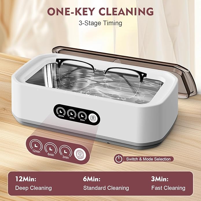 Zyniq Ultrasonic Cleaner – Fast & Effective Deep Cleaning for Jewellery, Glasses, Watches & More