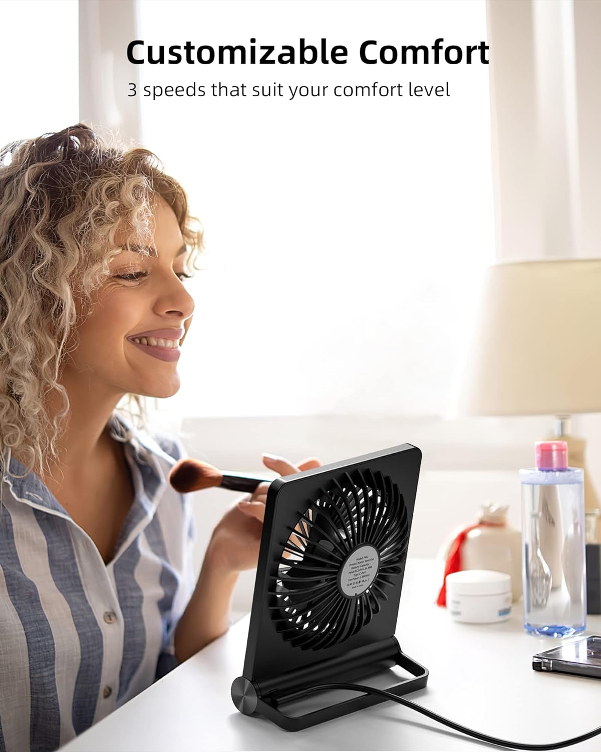 Starker Wind Ultra-Quiet Compact Desk Fan – Powerful & Silent Cooling