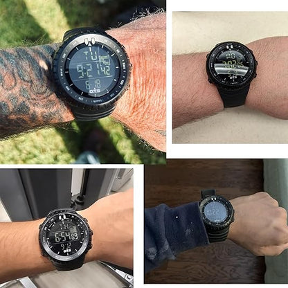 Henry Waterproof Men’s Digital Sports Watch – Shockproof, Tactical & LED Backlit Outdoor Timepiece