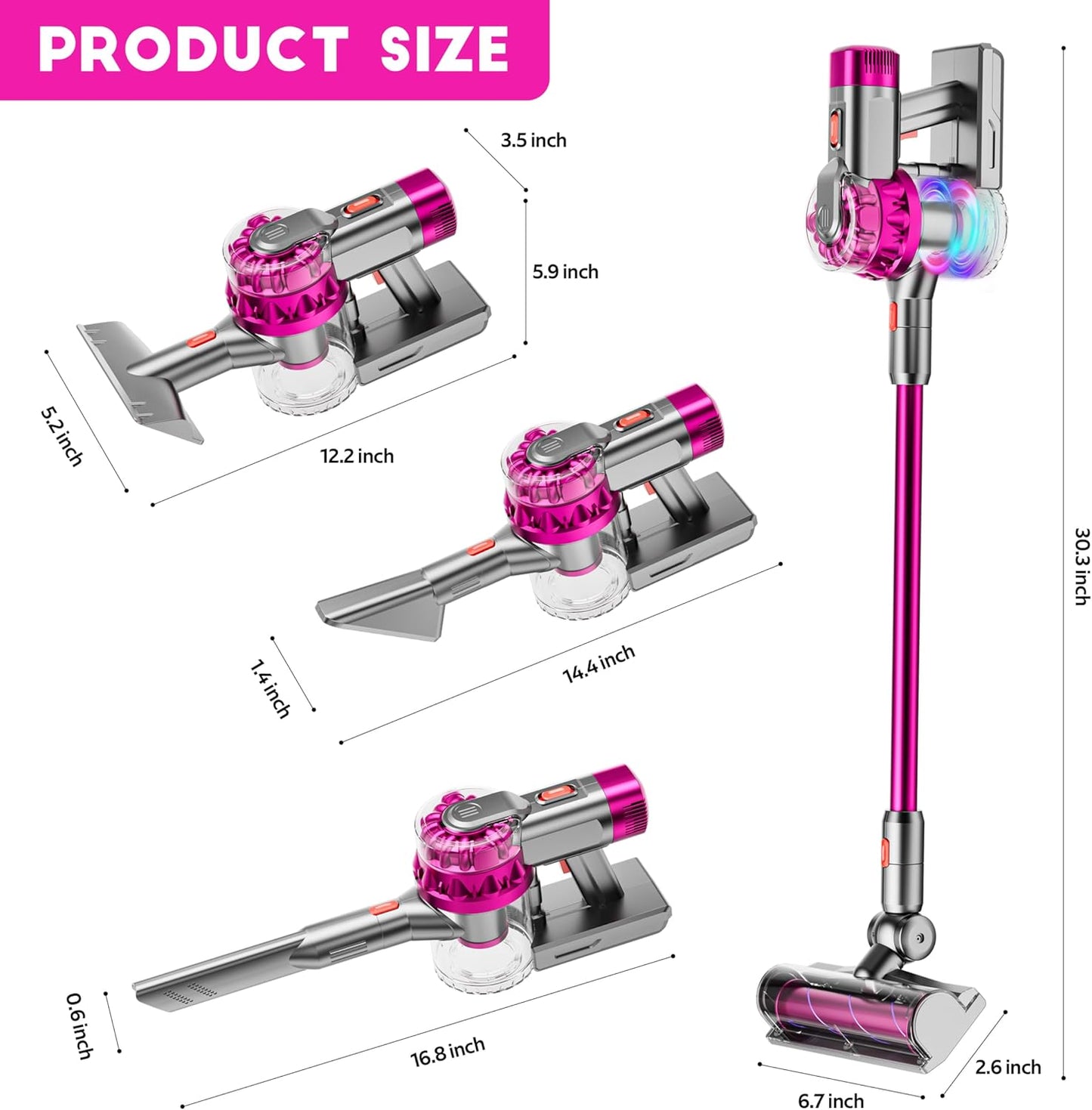 4-in-1 Kids Vacuum Cleaner | Real Working Toy Vacuum with Lights & Sounds