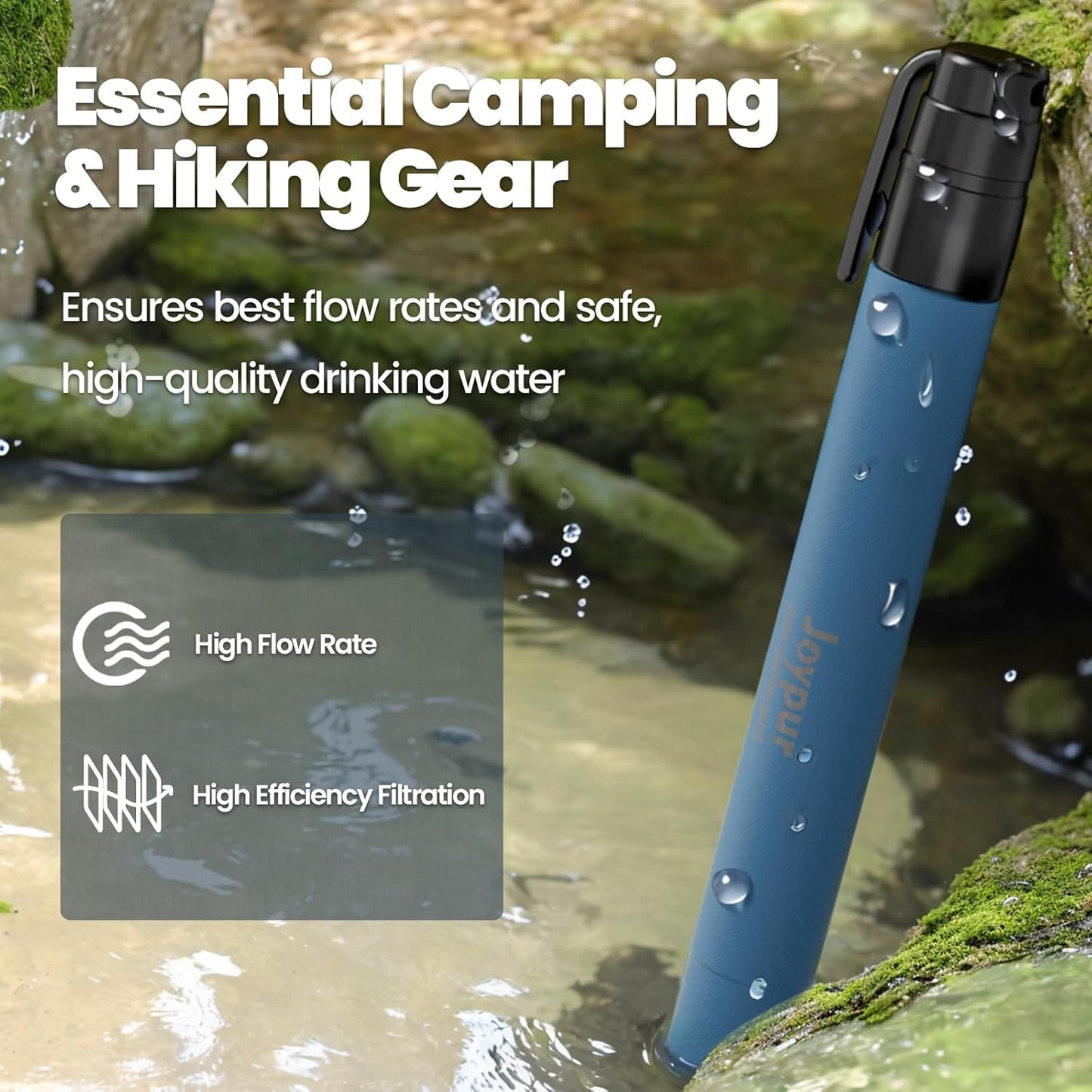 SurvivorPure – All-in-One Emergency Survival Kit with Water Filter, First Aid, Light & Fire Starter