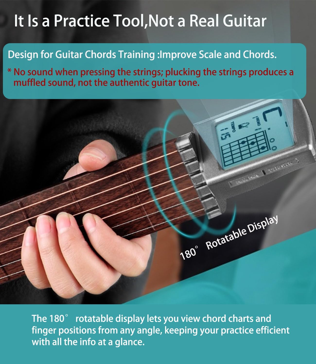 ChordMaster Guitar Chord Trainer – Portable Practice for Beginners & Pros