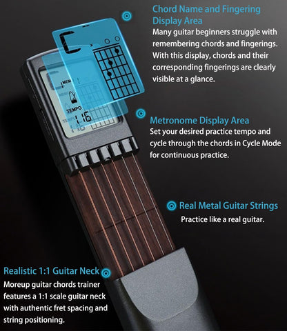 ChordMaster Guitar Chord Trainer – Portable Practice for Beginners & Pros
