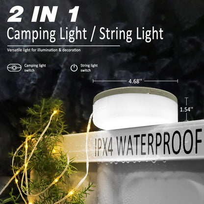 Portable LED Camping String Light – USB Rechargeable Waterproof Fairy Lights for Outdoor & Indoor Use (10m)