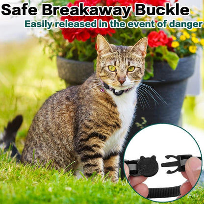 Milo Cat Collar with Safety Release – Reflective & AirTag Compatible