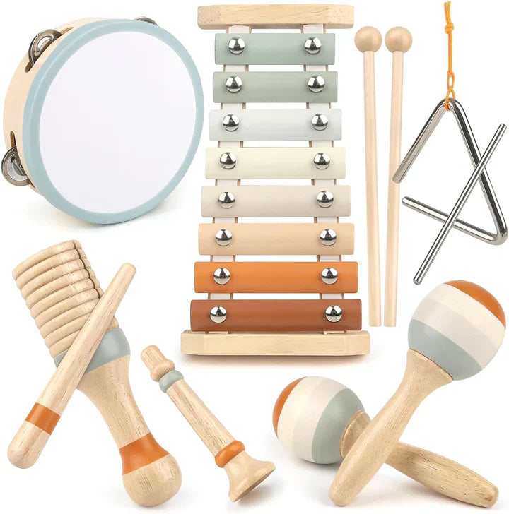 Harmony Sprout – Montessori Toddler Musical Instrument Set | Educational Wooden Music Toys