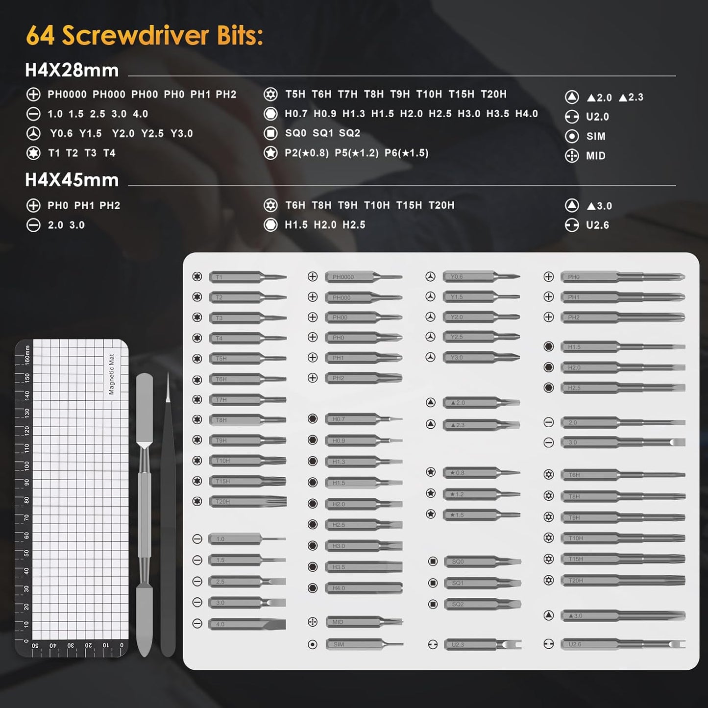 ProFix 68-in-1 Electric Precision Screwdriver Set – Rechargeable Repair Kit for Electronics & DIY
