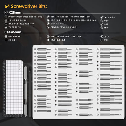 ProFix 68-in-1 Electric Precision Screwdriver Set – Rechargeable Repair Kit for Electronics & DIY