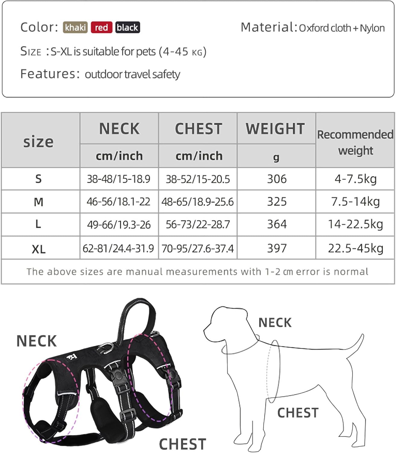 GripGuard Reflective No-Pull Dog Harness – Escape-Proof and Adjustable for Safe Walks