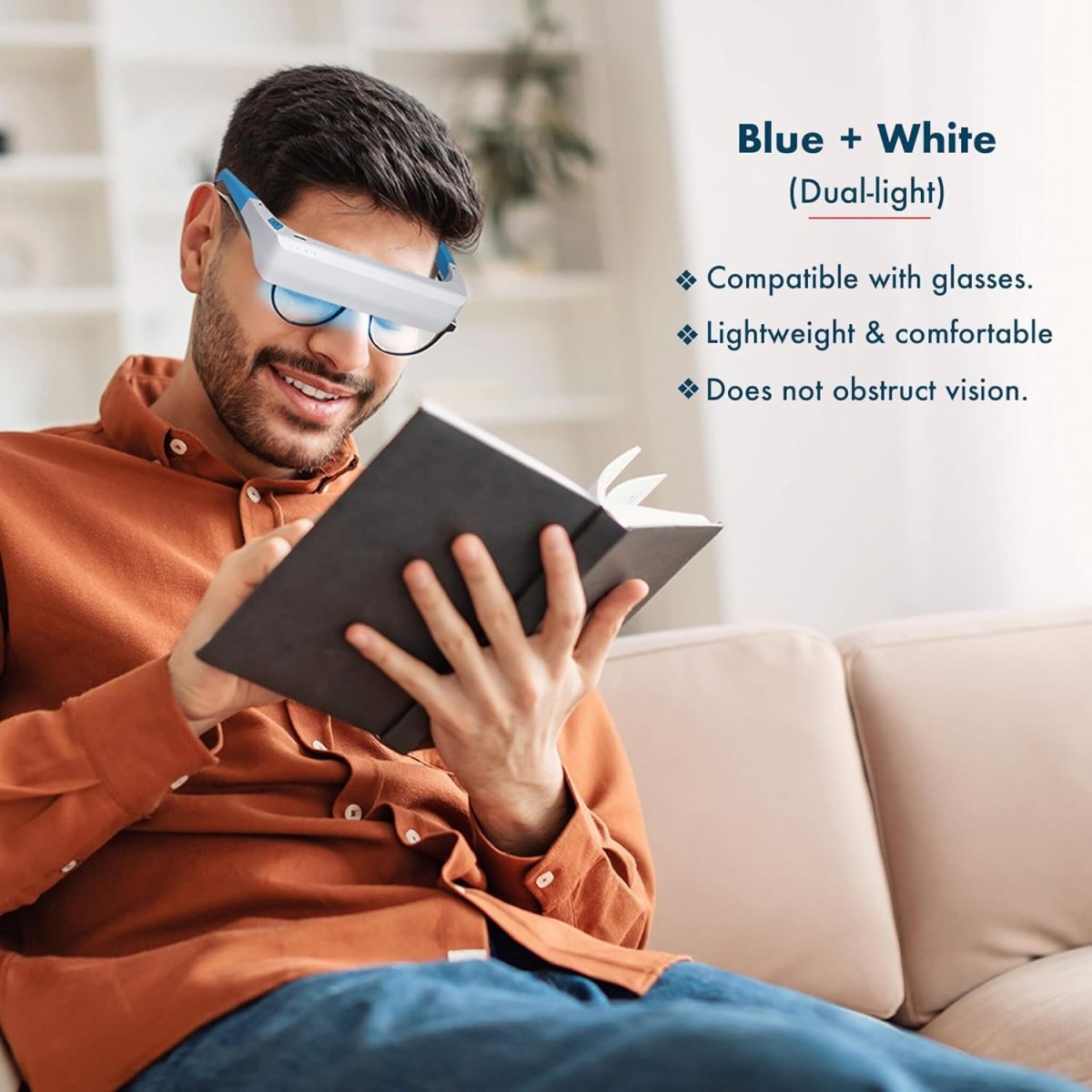 BrightVision Light Therapy Glasses – Wearable Daylight & Blue Light Therapy