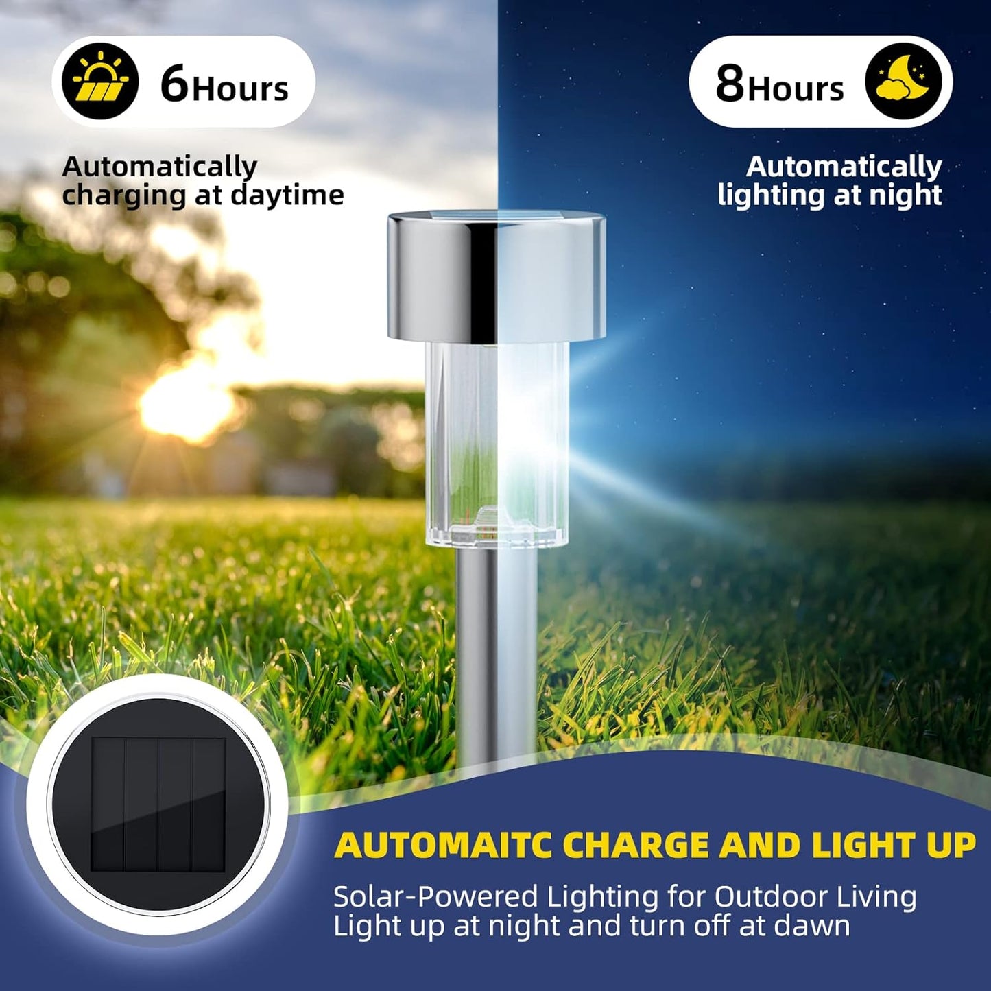 SolarGlow Outdoor Garden Lights – Waterproof Solar-Powered Pathway Lighting for Yard, Patio & Landscaping