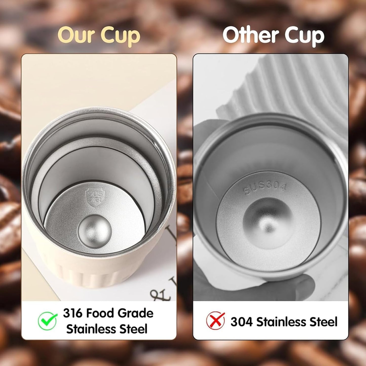 IsoCup Smart Stainless Steel Thermal Bottle with Digital Temperature Display – 450ml Insulated Travel Mug