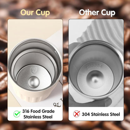 IsoCup Smart Stainless Steel Thermal Bottle with Digital Temperature Display – 450ml Insulated Travel Mug