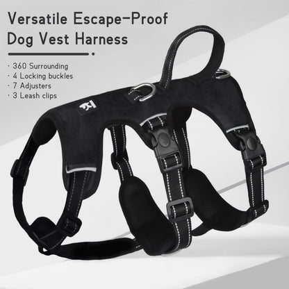 GripGuard Reflective No-Pull Dog Harness – Escape-Proof and Adjustable for Safe Walks