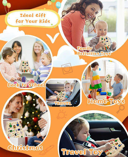 SparkOwl Wooden Light Board – Kids LED Learning Toy