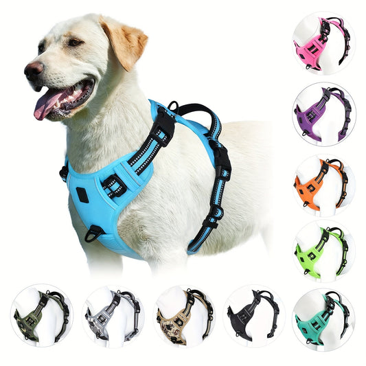 SafeWalk No-Pull Reflective Dog Harness – Adjustable Comfort Harness for Small to Large Breeds