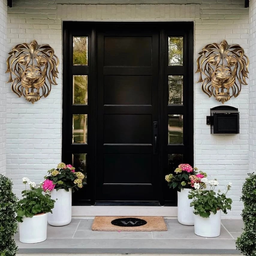 Metal Lion Head Wall Art – Bold & Elegant Metal Wall Décor for Indoors and Outdoors
