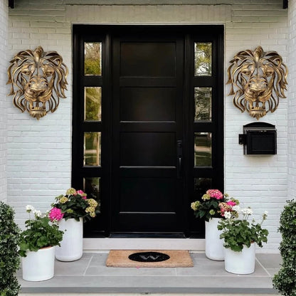 Metal Lion Head Wall Art – Bold & Elegant Metal Wall Décor for Indoors and Outdoors