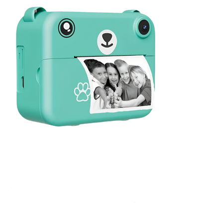 SnapKid Instant Print Camera for Kids – 1080P HD Photo & Video with Printing Paper & USB Charger
