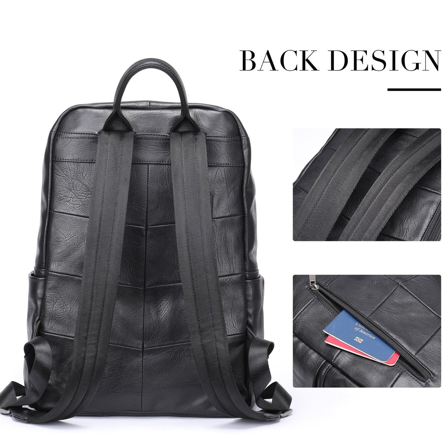Prestige Voyager Leather Backpack – Fits Laptops Up to 15.6 Inches