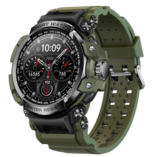 Oraliu Indestructible Outdoor Sports Smartwatch With Heart Rate, Blood Oxygen, Call Reminder