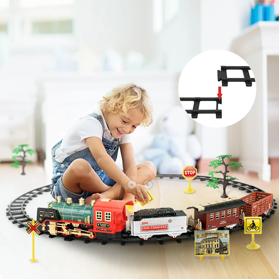 ChugBot – Remote Control Steam Train Set for Kids | Educational Electric Railway Toy with Realistic Steam Effect