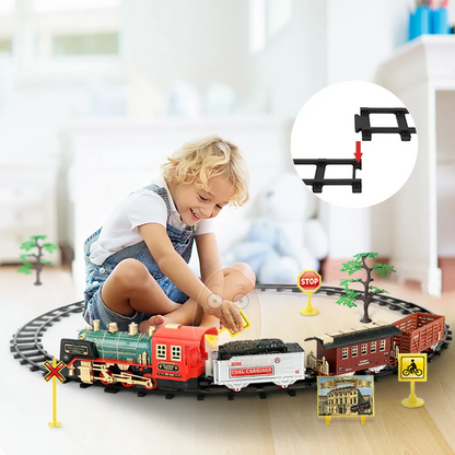 ChugBot – Remote Control Steam Train Set for Kids | Educational Electric Railway Toy with Realistic Steam Effect