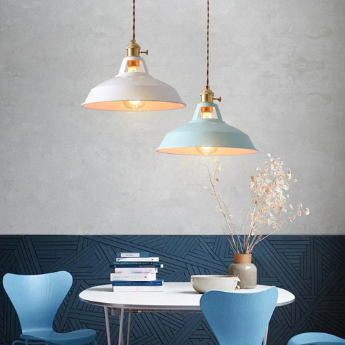 PastelAura – Vintage Pastel Metal Pendant Light for a Soft & Stylish Ambience