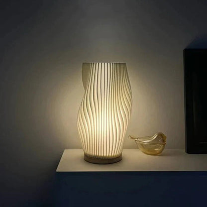 Wavecrest Table Lamp – Soft Glow Designer Lamp with Dimmable Warm & Natural White Light