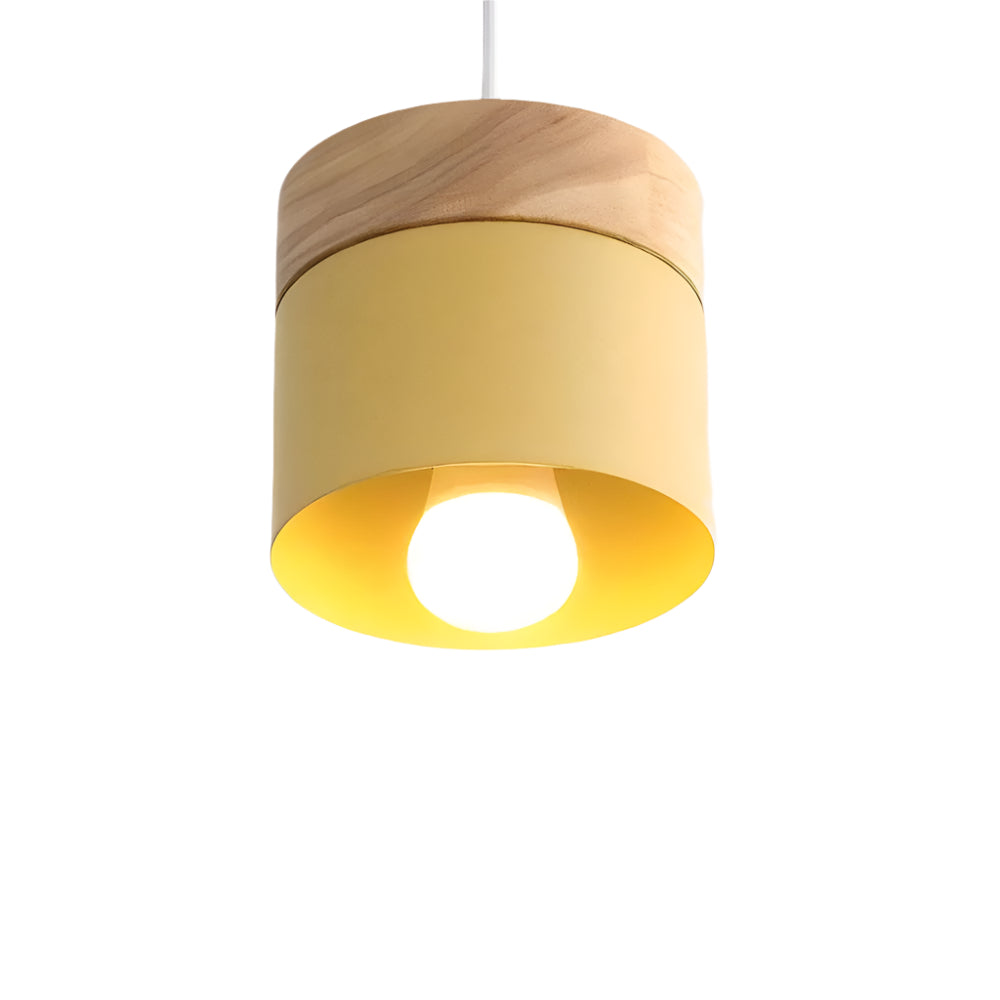 Modern Wooden Pendant Light – Adjustable Height Hanging Lamp for Living Room, Bedroom & Kitchen