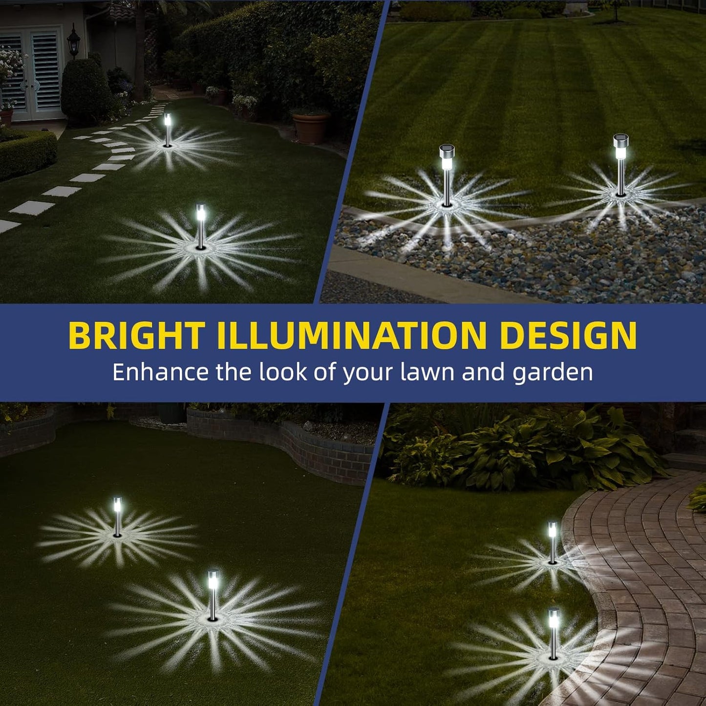 SolarGlow Outdoor Garden Lights – Waterproof Solar-Powered Pathway Lighting for Yard, Patio & Landscaping
