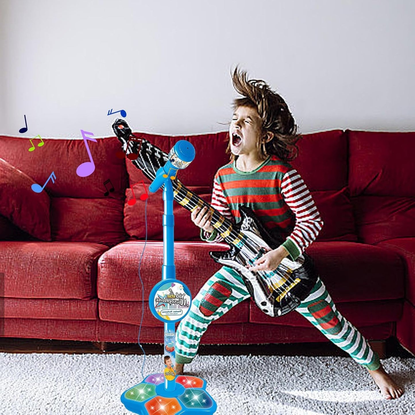 Kids Karaoke Microphone with Adjustable Stand – Interactive Singing & Music Toy