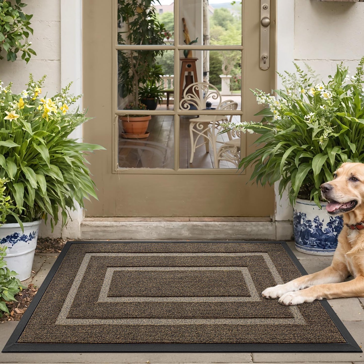 Heavy-Duty Indoor Outdoor Doormat – Waterproof, Non-Slip & Dirt-Resistant Entry Mat