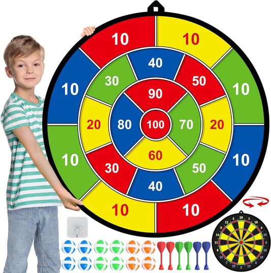 Large Double-Sided Dartboard for Kids – Play, Learn & Have Fun