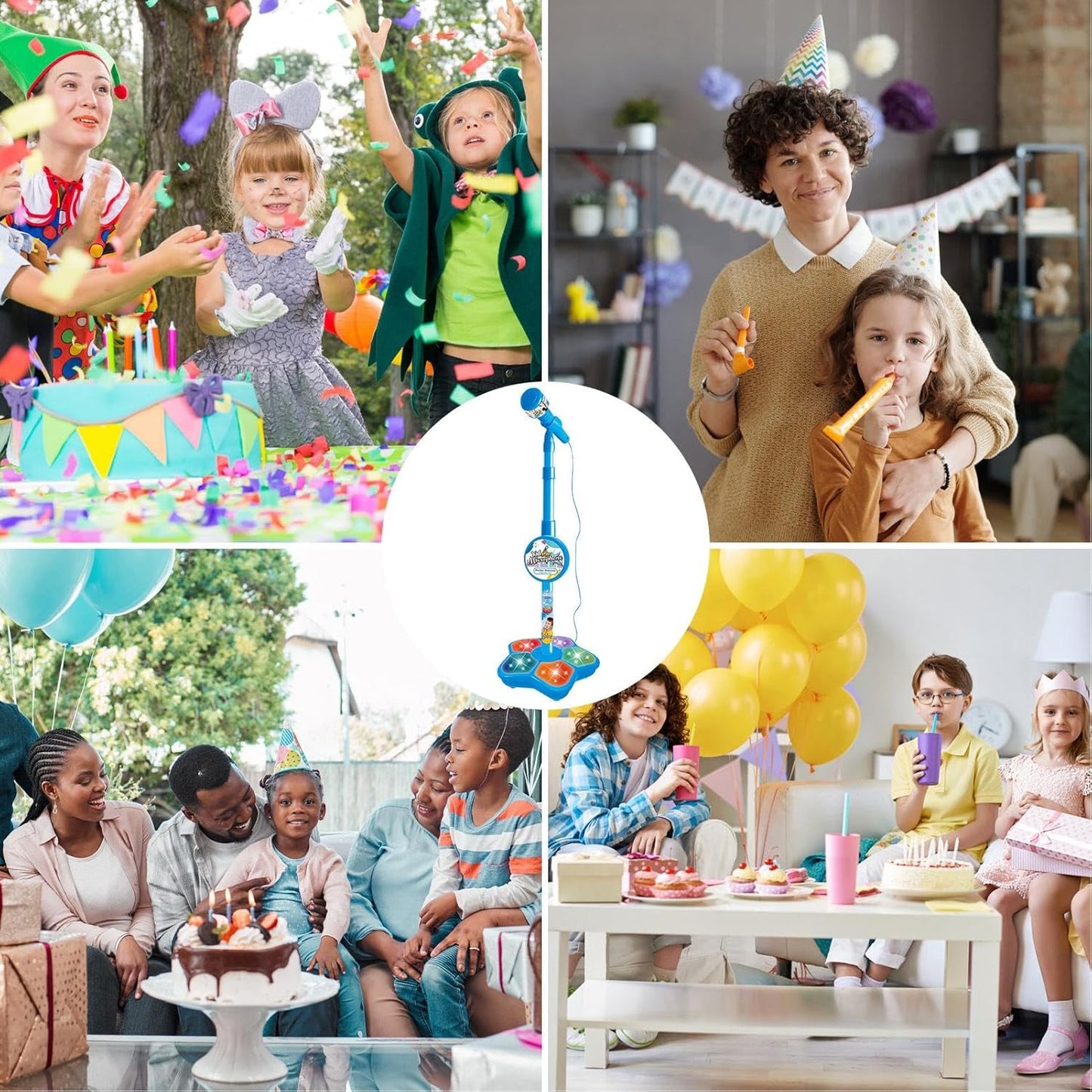 Kids Karaoke Microphone with Adjustable Stand – Interactive Singing & Music Toy