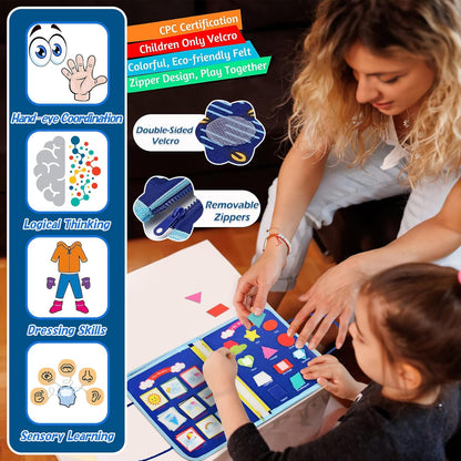 WonderBook Educational Quiet Book – Montessori-Inspired Learning for Toddlers & Young Children