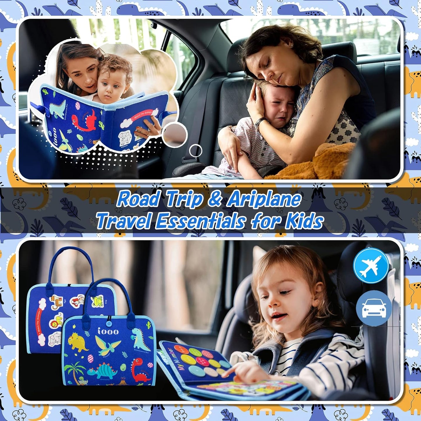 WonderBook Educational Quiet Book – Montessori-Inspired Learning for Toddlers & Young Children