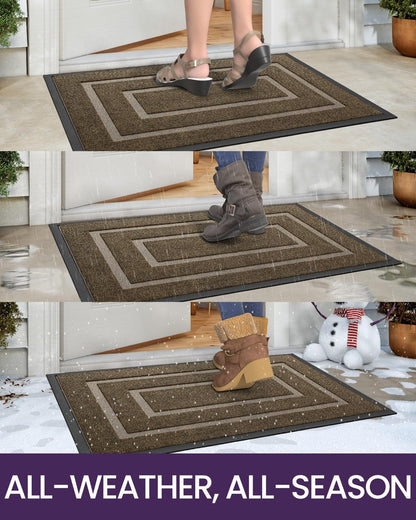 Heavy-Duty Indoor Outdoor Doormat – Waterproof, Non-Slip & Dirt-Resistant Entry Mat