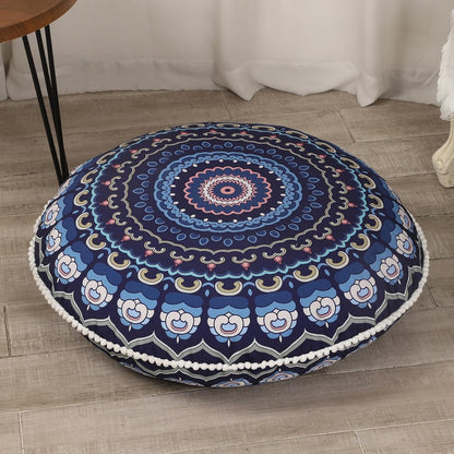 Large Round Meditation Cushion with Memory Foam – 81cm Yoga & Floor Support Pillow