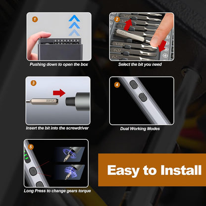 ProFix 68-in-1 Electric Precision Screwdriver Set – Rechargeable Repair Kit for Electronics & DIY