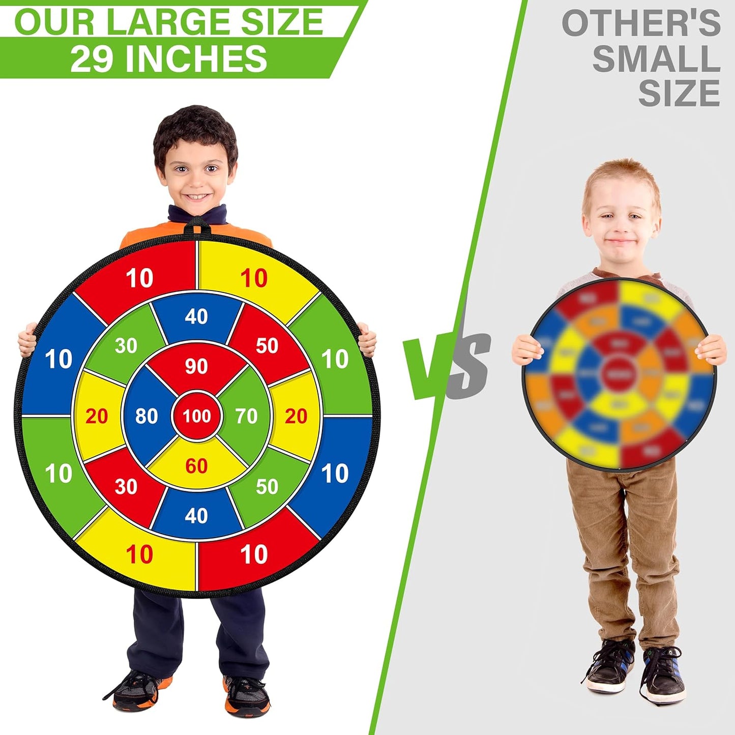 Large Double-Sided Dartboard for Kids – Play, Learn & Have Fun