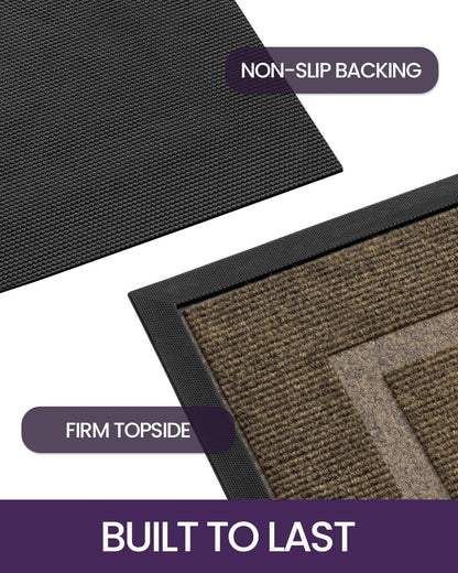 Heavy-Duty Indoor Outdoor Doormat – Waterproof, Non-Slip & Dirt-Resistant Entry Mat