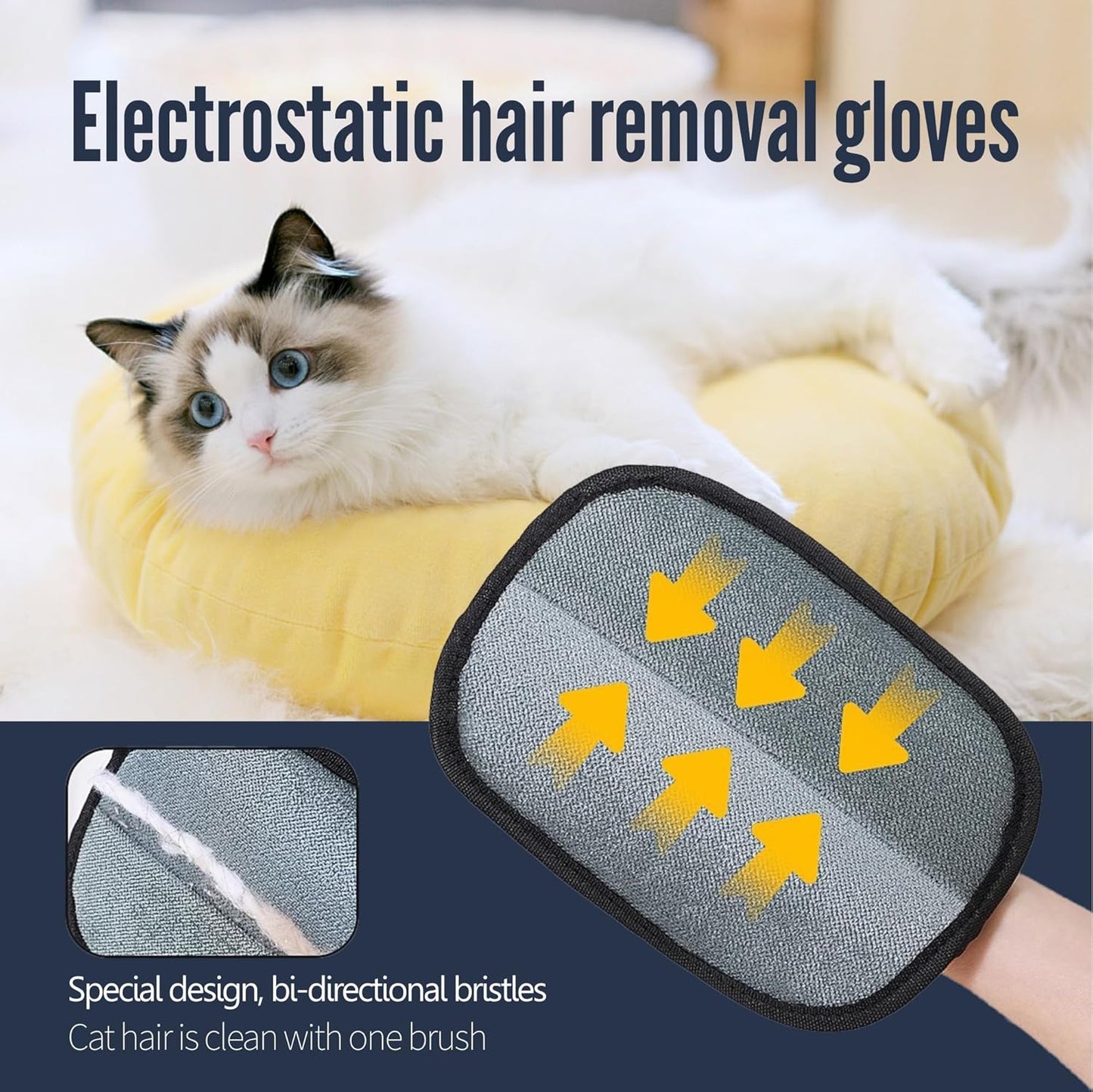 FurEase – Pet Hair Removal Glove for All Coat Types | Gentle Grooming & Shedding Solution