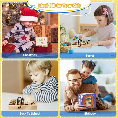 Montessori Toddler Busy Board – Creative Light-Up Educational Toy for Ages 1–6
