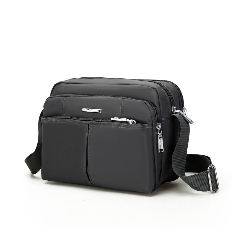 Waterproof Multi-Pocket Shoulder Messenger Bag for Everyday Use