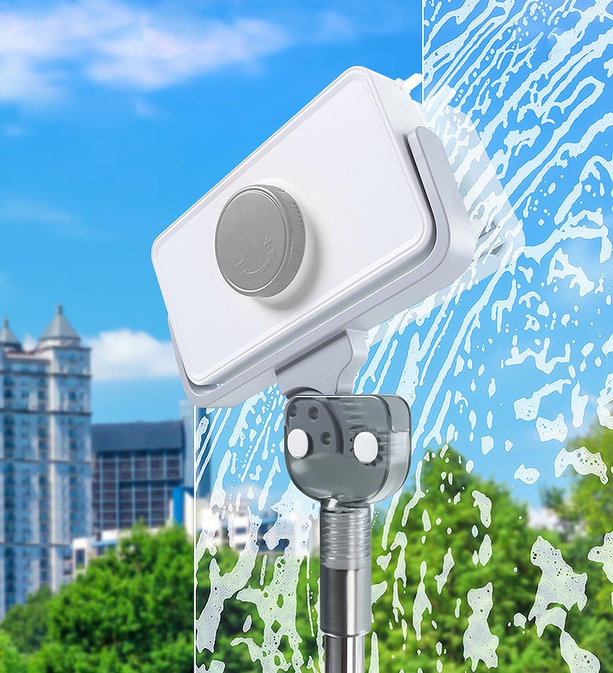 MagnaSweep – Dual-Sided Magnetic Window Cleaner with Extendable Telescopic Handle